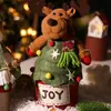 Caixa de presente redonda de Natal nova transfronteiriça Caixa de embalagem de maçã caramelizada para Véspera de Natal Caixa de presente de Natal