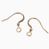 Accesorios de Joyería DIY Alambre Plano Bañado en Oro Cobre Ganchos para Oreja Aretes Materiales para Aretes