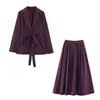 Conjunto de Traje Versátil Elegante y Profesional para Mujer Otoño 2026 Nuevo Estilo Europeo y Americano con Rayas