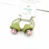 Un Par de Cuerdas para el Cabello de Dibujos Animados de Hongos Lindos Estilo Coreano para Niños, Banda para el Cabello de Niña Pequeña, Accesorios Pequeños para el Cabello de Círculo