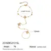 Pulseira Taina Cruzada Europeia e Americana em Ouro 18K Cravejada com Diamantes, Toque de Luxo Leve e Sofisticado, Joia Mais Vendida na Amazon para Mulheres Atacado