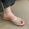 Primer Encuentro con las Sandalias de Hada Estilo Francés para Mujer, Verano 2026, Suaves y Elegantes, con Lazo de Encaje y Tacón de Cuña