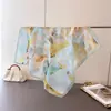 Estilo pintura a óleo artística imitação seda estampado lenço quadrado xale lenço de pescoço toque de alta qualidade gravata-pescoço lenço quadrado pequeno lenço de cabeça lenço de seda lenço