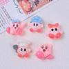 Desenho Fofo Kirby Novo Estilo Fofo DIY Cola de Creme Capinha de Celular Acessórios de Cabelo Acessórios de Resina Venda por Atacado