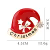 Broche Navideño de Dibujos Animados a la Moda, Aleación Versátil Europea y Americana con Pedrería, Broche de Árbol de Navidad de Halloween, Disponible en Stock Transfronterizo