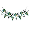 Tema de Fiesta de Fútbol del Mundial Vajilla Desechable de Papel Set Suministros de Cumpleaños Decoración Bandera Caja de Palomitas de Maíz
