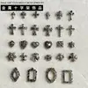 Acessórios de nail art em formato de cruz, populares online, estilo punk retrô, únicos, doces e descolados, estilo escuro, acessórios de unha usáveis