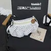 Bolsa de Ombro Cruzada Estilo Menina Doce Suave com Botão de Madeira Plissada de Bolinhas Nova Moda Verão 2026