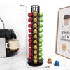 Suporte de Cápsulas de Café Transfronteiriço para 40 Cápsulas Nespresso, Display Rotativo e Rack de Armazenamento, Arte em Ferro
