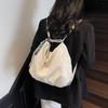 Bolsa Sencilla de Lado Blando Mochila para Mujer de Gran Capacidad 2025 Nueva Moda Onda de Agua Bolso de Hombro Cruzado para Viajes