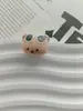 Contas de urso de desenho animado pintadas à mão, acessórios para pulseira e chaveiro de celular DIY, contas soltas de resina fofas, atacado