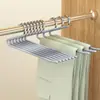 Colgador de ropa con recubrimiento de plástico antideslizante para pantalones de ganso perchero para corbatas audaz en forma de Z almacenamiento doméstico dormitorio secado multifuncional venta al por mayor