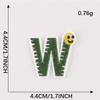 Adesivos de Bordado Doku 26 Letras Inglesas Pinyin Animal Patch Autoadesivo Adesivos Acessórios para Roupas Diário DIY Adesivos de Tecido
