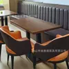 Mesa y Sillas para Comedor de Unidad Escolar, Cafetería, Tienda de Fideos para Snacks, Restaurante Occidental, Cafetería de Té con Leche, Combinación de Mesas y Sillas Comerciales