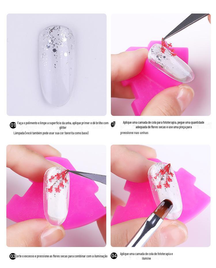 美甲干花 蕾丝干花 水仙花