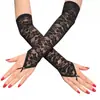 Mangas de Protección Solar Transfronterizas Verano Largas Halloween Mangas para Brazos Encaje Elegante Finas Mujeres Conducir Transpirables Guantes sin Dedos