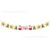Bandera de Navidad Bandera de Decoración Navideña Flor Flor Flor Banner Navideño Bandera de Color Decoración Suministros para Fiesta