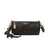2026 Nueva Mini Bolso Cruzado Redondo con Estampado Vintage de Patrón C, Bolso para Mujer con Colgante de Caballo y Detalle de Candado, Superventas Transfronterizo