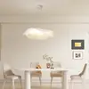 Luminária de Quarto Moderna Minimalista Estilo Lustre de Sala de Estar Luminária Principal de Sala de Jantar Luminária de Quarto Infantil Design Criativo Creme Francês Minimalista