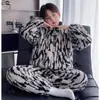 Pijama Infantil Meninos 2026 Novo Outono Inverno Meninos Lã Coral Espessada Flanela Crianças Grandes Roupas de Casa Estilo Inverno