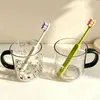 Taza de enjuague bucal con graffiti de dibujos animados estilo Ins, taza para cepillo de dientes muy atractiva, taza para beber en casa, taza para lavarse en el dormitorio