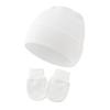 Conjunto de Gorro y Manoplas para Bebé Gorro para Recién Nacidos para Niños Niñas Gorro de Algodón para Bebés