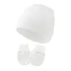 Conjunto de Gorro y Guantes para Bebé Unisex Manoplas Gorro de Algodón para Bebé Guantes Gorro Gorro de Hospital