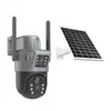 Monitor de Bateria Solar V380 Celular Remoto Casa Lente Dupla Três Telas Alta Definição Visão Noturna Câmera 4g