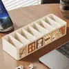 Caja organizadora de cables de datos para escritorio, organizador de enchufes y cables tipo cajón, para ordenar cargadores de computadora y cables de alimentación