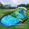 Equipamento de Diversão para Parque Aquático Tobogã Combinado Piscina Inflável Boia Aquática Brinquedo de Diversão ao Ar Livre Fabricante
