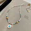 Colar Feminino Xiaomi Pérola Concha Girassol Pedra Natural Temperamento Moda Estilo Boêmio Contas Nicho