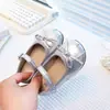 Zapatos Ligeros de Cuero Estilo Francés para Niñas Primavera y Otoño Nuevo Estilo Lazo de Moda Elegantes Zapatos de Salón Estilo Princesa ins