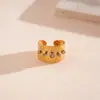 Anillo Abierto de Oro Real de 18K Electroplateado con Pliegues Irregulares Anchos y Perlas Joyería de Moda Personalizada Transfronteriza Europea y Americana para Mujeres