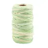Corda de Fio de Algodão Colorido Core-Spun com Cor Gradiente para Materiais de Tecelagem Manual, Pulseiras de Joias, Corda Redonda Feita à Mão DIY