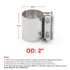 Diâmetro Braçadeiras para Tubo de Escape, Braçadeiras de Conexão de Silenciador, Braçadeiras Fixas para Tubo de Aço Inoxidável, Braçadeiras Redutoras, Outros