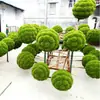 Bola de musgo de simulación bola de musgo decoración bola de hierba diseño diy planta verde decoración de ventana decoración de techo suelo
