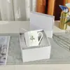 Caneca Europeia de Porcelana Fina Dijia Lírio-do-vale da Sorte Exquisite Acessível Luxo Xícara para Chá da Tarde Criativa Xícara para Casa Presente de Feriado