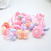 Anillos de Resina de Dibujos Animados para Niños, Anillos de Colores Caramelo, Joyería para Niñas, Anillos Pequeños de Plástico de Dibujos Animados de Princesas, Transfronterizo
