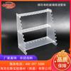 Rejilla trapezoidal multifuncional de plexiglás para tubos, rejilla para pipetas de 20 orificios