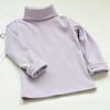Camiseta de Manga Comprida de Outono para Meninas Tops Infantis Novo Estilo Primavera e Outono 2024 Camiseta Básica de Gola Alta para Bebê