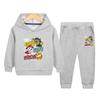Traje para Niño Primavera y Otoño 2024 Otoño Nuevo Sudadera Deportiva con Capucha de Dos Piezas para Niños Ropa de Otoño Guapa para Niño