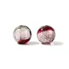 Cuentas de Cristal con Foil Plateado Degradado Luminoso de Doble Cara Cuentas Redondas Cielo Estrellado Cuentas Sueltas Accesorios para Joyería DIY Materiales Hechos a Mano