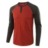 2021 Nueva camiseta de manga larga de comercio exterior de Amazon para hombre talla grande casual suelta estilo europeo y americano Camiseta Henry Independiente