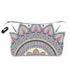 Bolsa de Maquiagem com Padrão Mandala Impresso Transfronteiriça da Amazon Clutch Feminina Bolsa de Armazenamento de Viagem Multifuncional