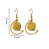 Ganchos Base para Aretes de Acero Inoxidable con Patrones Geométricos Electroplateados al Vacío, Colgantes para Aretes, Marcos Hechos a Mano para DIY