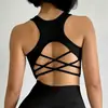 Chaleco de Yoga con Almohadilla en el Pecho para Mujer, Chic Chica Caliente, Espalda Bonita, Top Corto Deportivo a Forma de I a Prueba de Impactos para Correr