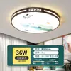 Nueva Lámpara de Techo para Sala de Estar Estilo Chino 5 Lámparas de Techo LED para Hogar Nueva Lámpara de Techo Simple y Grande para Habitación Dormitorio Estilo Moderno Minimalista Hierro