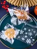 Bolsa de Embalaje Crujiente Copo de Nieve Pastel de Luna Yema de Huevo Crujiente Pastel de Frijol Mungo Turrón Galleta de Arándano Galleta para Hornear Bolsa con Cierre