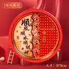 Ano do Cavalo Deus da Riqueza Ímã de Geladeira Desenho Animado Adesivo Magnético Tendência Chinesa Souvenir Cultural e Criativo Adesivo Magnético Redondo Criativo