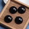 Diamantes Acrílicos Redondos de Fundo Plano Brilhante Cor Sólida Cor Doce Imitação de Pedra Gema Olho de Gato Diamante DIY Acessórios de Cabelo 20mm